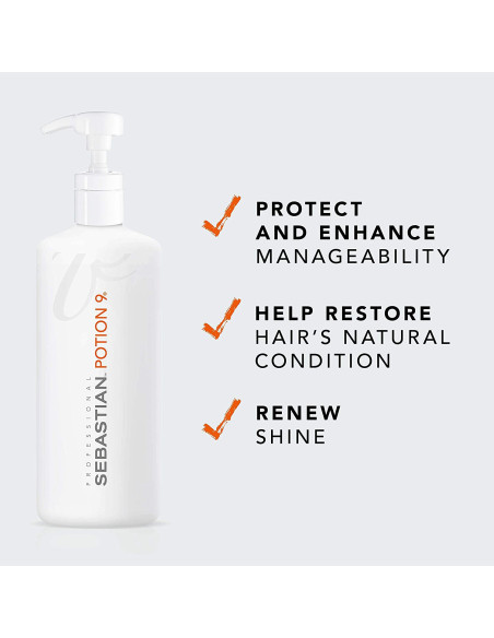 SEBASTIAN POTION 9 - 16.9 oz.  500ml.