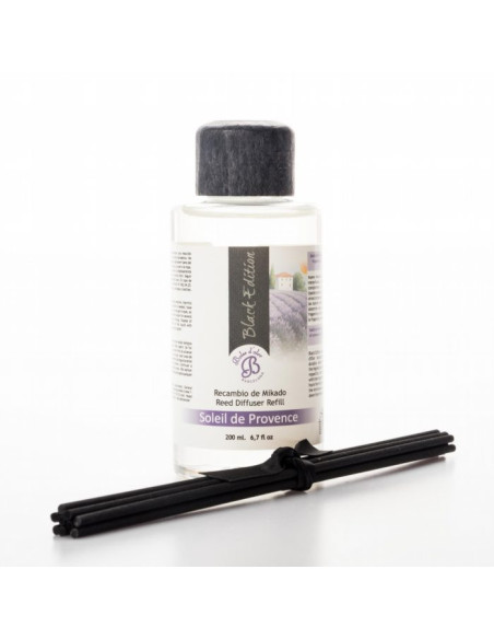 BOLES D'OLOR SOLEIL DE PROVENCE RECAMBIO MIKADO BLACK EDITION 200ml.