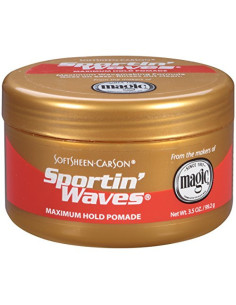 SPORTIN WAVES MAXIMUM HOLD POMADE 99.2gr. 3.5oz.  SOFTSHEEN-CARSON