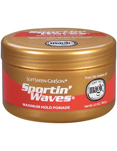 SPORTIN WAVES MAXIMUM HOLD POMADE 99.2gr. 3.5oz.  SOFTSHEEN-CARSON