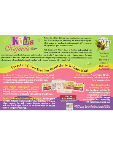 KIDS ORGANICS COARSE  AFRICA'S BEST