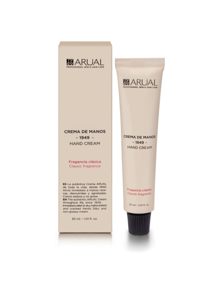 ARUAL CREMA DE MANOS 1949 CREAM SKIN PIEL 30ML FRAGANCIA CLASICA