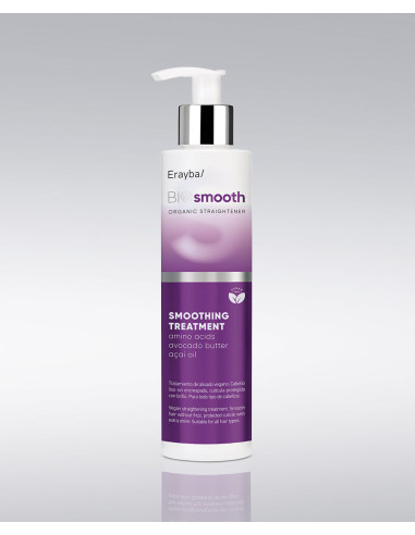 ERAYBA BIO SMOOTH ORGANIC SMOOTHING TREATMENT 200ml. amino acids  avocado oil  açai fruit