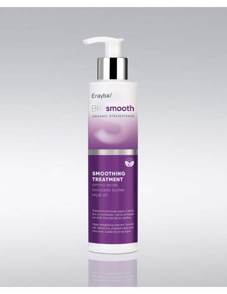 ERAYBA BIO SMOOTH ORGANIC SMOOTHING TREATMENT 200ml. amino acids  avocado oil  açai fruit