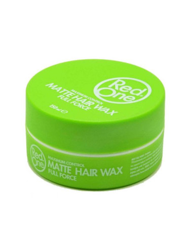 Red One AquaHair Wax MATTE GREEN 150ML. Maximum Hold
