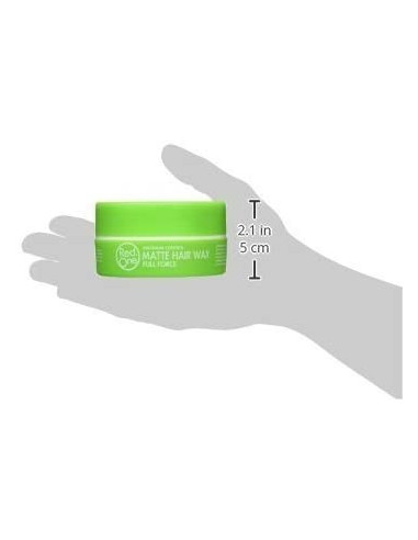 Red One AquaHair Wax MATTE GREEN 150ML. Maximum Hold