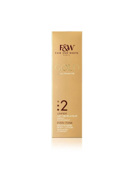 Fair and White Gold Ultimate num. 2 Unifier Lait Révélateur Unifiant Éclaircissant 500ml. 17.6oz.