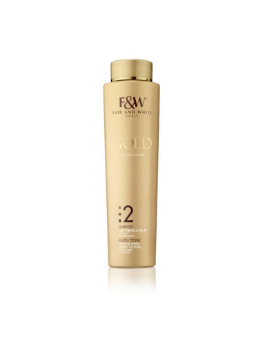 Fair and White Gold Ultimate num. 2 Unifier Lait Révélateur Unifiant Éclaircissant 500ml. 17.6oz.