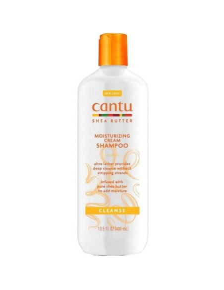 CANTU SHEA BUTTER MOITURIZING CREAM SHAMPOO 400ml. 13.5oz.