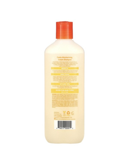CANTU SHEA BUTTER MOITURIZING CREAM SHAMPOO 400ml. 13.5oz.