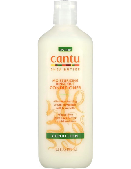 CANTU SHEA BUTTER MOISTURIZING RINSE OUT CONDITIONER 400ml. 13.5oz.