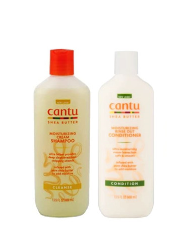CANTU SHEA BUTTER MOISTURIZING RINSE OUT CONDITIONER 400ml. 13.5oz.