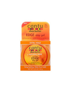 CANTU SHEA BUTTER EDGE STAY GEL 64gr. 2.25oz. long-lasting , flake-free hold