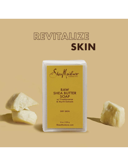 Shea Moisture Raw Shea Butter Soap Dry Skin 230gr. 8oz.