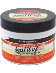 AUNT JACKIE'S SEAL IT UP 213gr. 7.5oz. FLAXSEED RECIPES Hydrating Sealing Butter