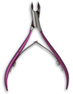 ALBI ALICATE DE CUTICULAS 2 MUELLES ROSA METALIZADO Ref. 7233/10