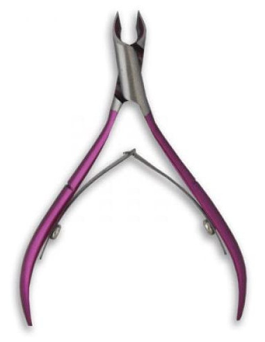 ALBI ALICATE DE CUTICULAS 2 MUELLES ROSA METALIZADO Ref. 7233/10