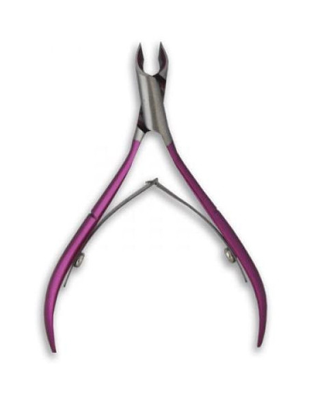 ALBI ALICATE DE CUTICULAS 2 MUELLES ROSA METALIZADO Ref. 7233/10