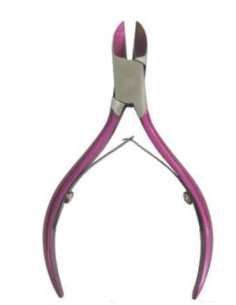 ALBI ALICATE DE UÑAS 2 MUELLES ROSA METALIZADO Ref. 7203/10