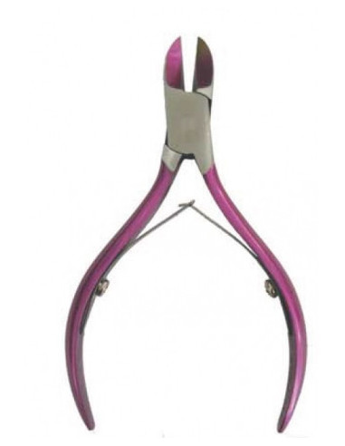 ALBI ALICATE DE UÑAS 2 MUELLES ROSA METALIZADO Ref. 7203/10
