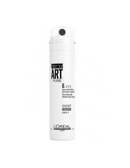 L'OREAL TECNI ART 6-FIX PURE 250ml. Spray de fijación fuerte Force 6