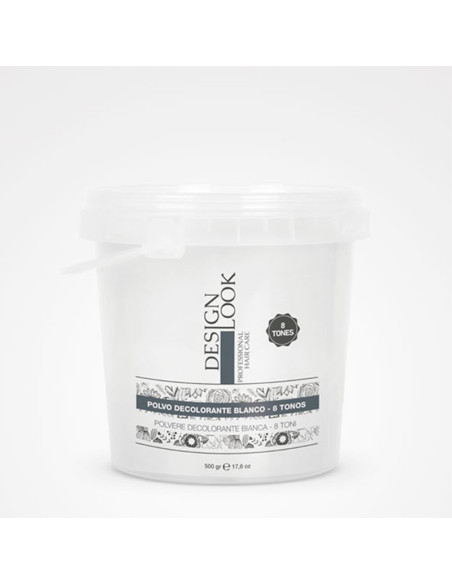 DESIGN LOOK POLVO DECOLORANTE BLANCO - 8 TONOS 500gr.17.6oz.