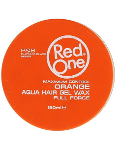 Red One AquaHair Wax ORANGE 150ML. Maximum Hold