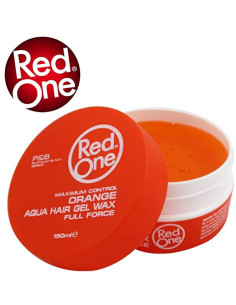 Red One AquaHair Wax ORANGE 150ML. Maximum Hold 2