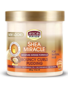 African Pride Shea Miracle Bouncy Curls Pudding 425gr. 15oz. Moisture Intense