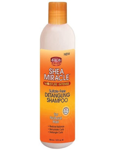 African Pride-Shea Miracle Detangling Shampoo Sulfate Free 355ml 12oz. Moisture Intense