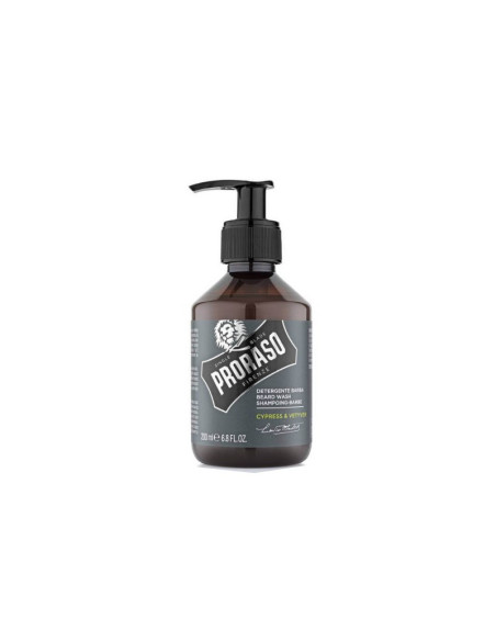 PRORASO CHAMPU PARA BARBA HERBAL CYPRESS & VETYVER 200ml. 6.8oz.