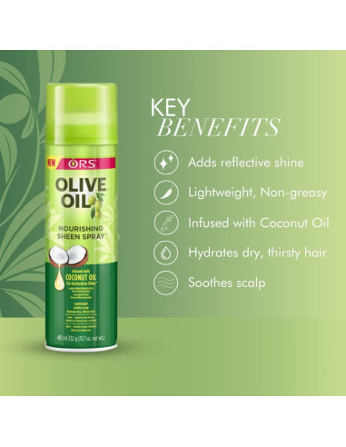 ORS OLIVE OIL NOURISHING SHEEN SPRAY 472ml. 11.7oz.