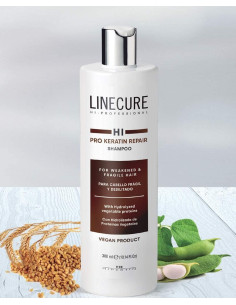 HIPERTIN PRO KERATIN REPAIR SHAMPOO LINECURE 300ml. 10.14.oz.