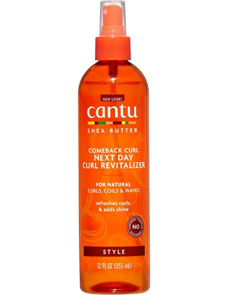 CANTU SHEA BUTTER COMEBACK CURL NEXT DAY -CURL REVITALIZER- 355ML. 12OZ.
