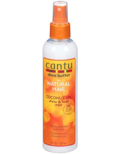 CANTU SHEA BUTTER COCONUT OIL SHINE HOLD MIST 237ml. 8oz. NATURAL HAIR