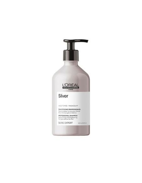 L'OREAL SILVER MAGNESIUM SHAMPOO 500ml. VIOLET DYES + MAGNESIUM