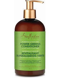 SHEA MOISTURE MORINGA & AVOCADO POWER GREENS CONDITIONER 384ML