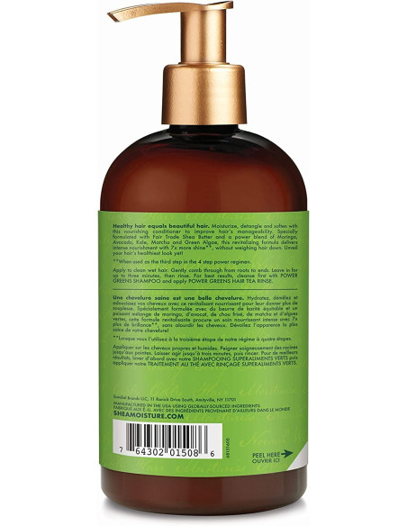 SHEA MOISTURE MORINGA & AVOCADO POWER GREENS CONDITIONER 384ML