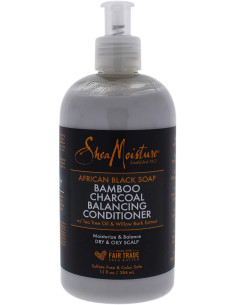 SHEA MOISTURE AFRICAN BLACK SOAP BAMBOO CHARCOAL BALANCING CONDITIONER 384ML