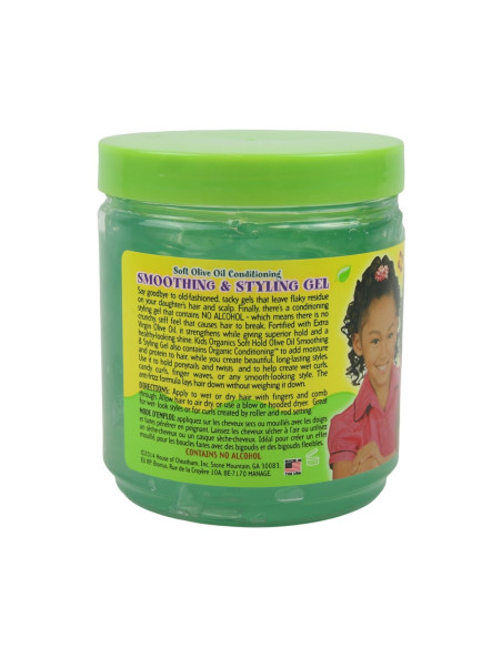 KIDS ORGANICS SMOOTHING STYLING GEL 426gr. 15oz. AFRICA'S BEST