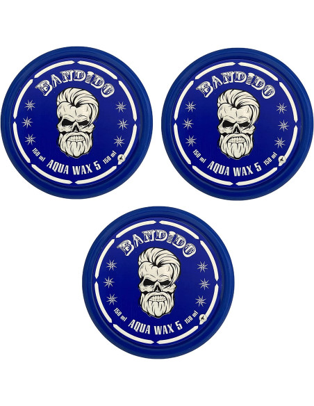 BANDIDO AQUA 5 WAX BLUE 150ML. MAXIMUM HOLD PACK 3 UNIDADES