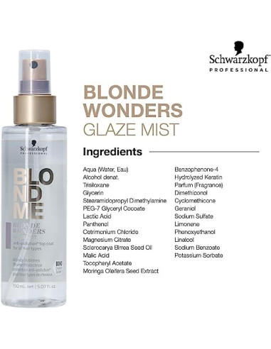 BLONDME WONDERS BRUMA BRILLO 150ML. SCHWARZKOPF