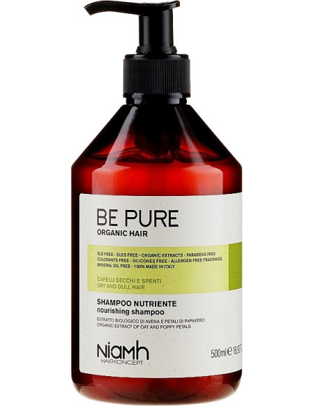 BE PURE NOURISHING - SHAMPOO DRY AND DULL HAIR 500ML. NIAMH HAIRCONCEPT