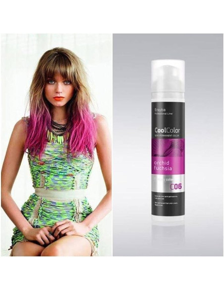 ERAYBA COOLCOLOR SEMI PERMANENT COLOR C06 ORCHID FUCHSIA FANTASY COLOR 100 ML