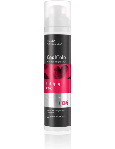 ERAYBA COOLCOLOR SEMI PERMANENT COLOR C04 LOLLIPOP RED FANTASY COLOR 100 ML