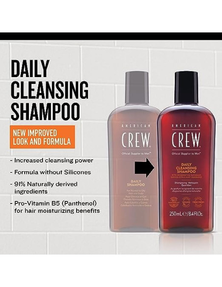 AMERICAN CREW DAILY CLEANSING SHAMPOO 250ML. 8.4OZ