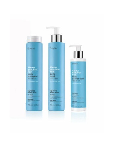 ERAYBA CURLS SHAMPOO NO-FRIZZ 1000ML. Abh/ Always beautiful hair