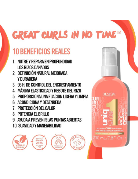 UNIQ ONE CURLS TREATMENT VEGANO 230ML.