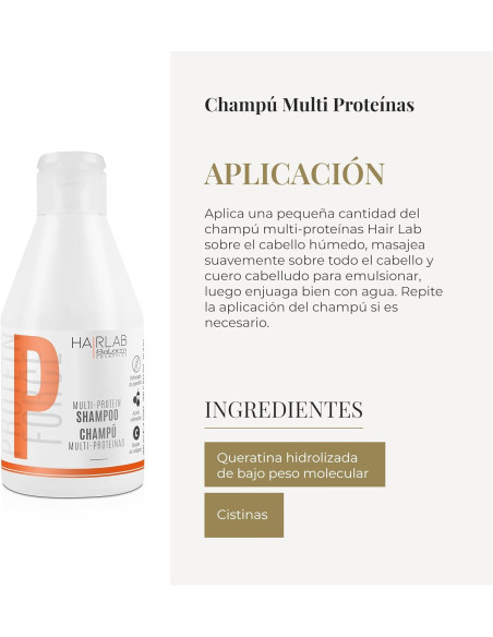 SALERM CHAMPU MULTI-PROTEIN HAIRLAB 600ML.