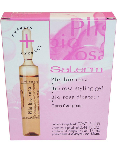 SALERM PLIS BIO ROSA 4X13ML. AMPOLLA / VIAL SUAVIDAD